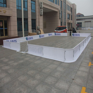 Prix d'usine, résistant aux chocs, produits phares, panneaux de patinoire de floorball <span class=keywords><strong>en</strong></span> <span class=keywords><strong>plastique</strong></span> PP blanc, résistants aux chocs, 20*40m, 10X20M - Product Image 3