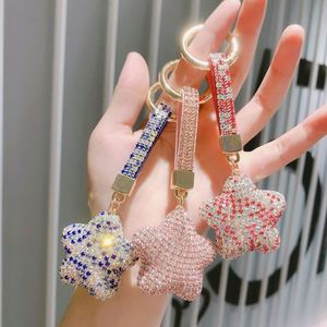 Full Rhinestone <b>Key</b> <b>Chains</b> Women Handbag Pendant Keyring Solid Color Crystal <b>Key</b> <b>Chain</b> Couple <b>Key</b> Rings - Product Image 1