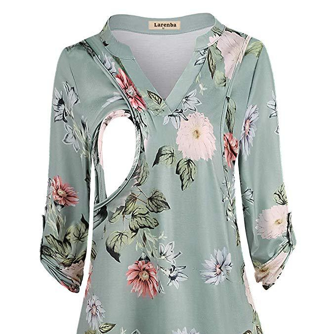 Blusa L Liso Lactancia Mujer Embarazada Maternidad 6403 Blusa L Liso Lactancia Mujer Embarazada Maternidad 6403