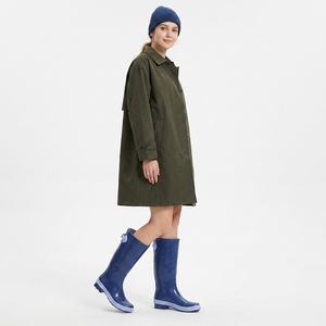 Bottes <span class=keywords><strong>de</strong></span> <span class=keywords><strong>pluie</strong></span> Wellington en caoutchouc pour femmes YL3529 personnalisées, bleues, hautes jusqu'au genou, antidérapantes, imperméables, pour l'extérieur - Product Image 2