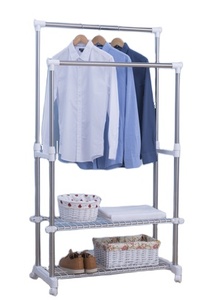 Prix bon marché, tout nouveau design pour séchoir suspendu à vêtements roulant de haut niveau avec <span class=keywords><strong>étagère</strong></span>s à <span class=keywords><strong>2</strong></span> couches - Product Image 3