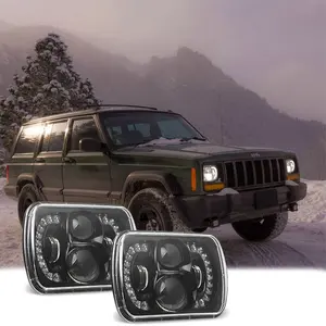 ASEND DOT LED-Scheinwerfer 5x7 Front leuchte 7 "quadratisch versiegelter Strahl für Jeep Cherokee XJ YJ LKW