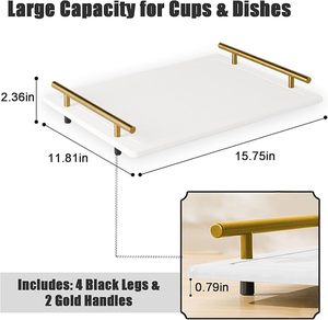 Plateau de comptoir de salle de bain <span class=keywords><strong>grand</strong></span> <span class=keywords><strong>format</strong></span> CF, porte-savon, organisateur d'évier à séchage instantané, plateau en pierre absorbant l'eau pour comptoir - Product Image 2