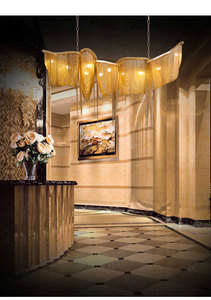 Moderner <span class=keywords><strong>Atlantis</strong></span> Neues Design Metall-Kronleuchter Große Quaste Attraktive Hängelampe Warmweiß LED für Zuhause Büro Hotel Schlafzimmer Esszimmer - Product Image 4