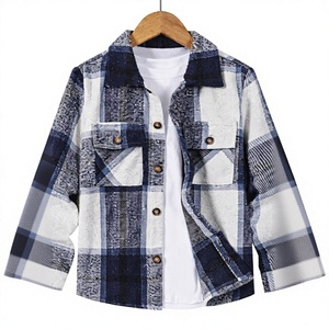 Hardihood International Autres Chemises en coton à carreaux bleus et blancs à manches longues Autres vêtements - Product Image 1