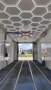 Nhà để xe hexagrid dẫn ánh sáng 110V-240V tổ ong hình lục giác Chi Tiết Đèn hình lục giác làm việc ánh sáng cho xe hội thảo bãi đậu xe - Product Image 5