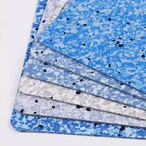 Benutzer definierte rutsch feste einfache Installation Teppich Design Homogener PVC-Bodenbelag durch Kleber