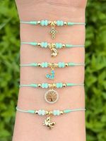 Bracelet tennis ajustable en acier inoxydable plaqué or 18 carats, étanche, avec lettre A-Z et zircon carré, bijou fantaisie pas cher