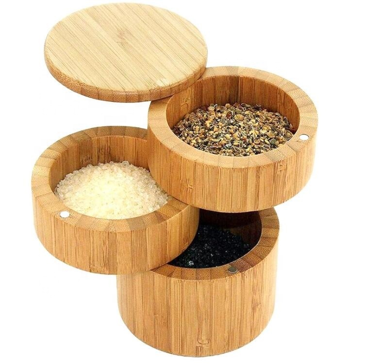 Salière en bois massif 8 x 9 cm 50 ml Pots à épices, sucrier avec couvercle et cuillère, boîte à épices, cave à sel de sucre, sel, sauce, vinaigre, poivre (1 pièce Salière en bois massif 8 x 9 cm 50 ml Pots à épices, sucrier avec couvercle et cuillère, boîte à épices, cave à sel de sucre, sel, sauce, vinaigre, poivre (1 pièce