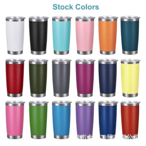 Vaso Térmico Personalizado de 20 oz con Doble Pared y Recubrimiento en Polvo, Taza Aislada al Vacío para Auto, Taza de Café de Acero Inoxidable con Tapa - Product Image 3