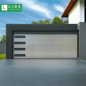 Fenêtre supérieure en aluminium <span class=keywords><strong>Porte</strong></span> <span class=keywords><strong>de</strong></span> <span class=keywords><strong>garage</strong></span> affleurante contemporaine <span class=keywords><strong>Porte</strong></span> <span class=keywords><strong>de</strong></span> <span class=keywords><strong>garage</strong></span> sans cadre - Product Image 5