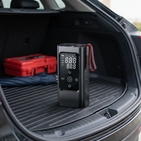 Pompe à pneus électrique portable, booster de batterie de voiture, gonfleur de pneus pour voiture avec lumière LED