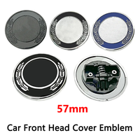 44mm 57mm pour calandre avant de voiture, logo, emblème, badge, compatible avec Mercedes Benz Classe C/E/S W124 W202 W203 W208 W210 W212 W213