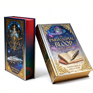 บริการพิมพ์หนังสือปกแข็งแบบกำหนดเอง พิมพ์สีเต็มรูปแบบ ขอบหนังสือพ่นสี - Product Image 3