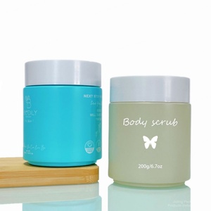 Envase Cosmético Personalizado de 200g, Colorido, para Crema Corporal o Exfoliante, 6.7 oz 200ml, Frasco de Vidrio Mate con Tapa - Product Image 4