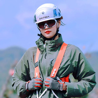 XINDA Harnais d'escalade noir avec bretelles pour équipement de spéléologie et de canyoning SRT