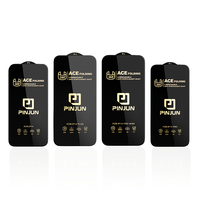 Protecteur d'écran PINJUN en verre trempé incassable anti-rayures pour Samsung Iphone 15 14 12 13 Pro Max 11 6 7 8 15 Xr X Plus