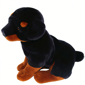 Lindo peluche de perro negro y marrón, juguete de peluche suave para niños de 3 años en adelante, 31cm-50cm, unisex, para aliviar el estrés - Product Image 4