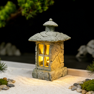 Statue de pagode zen en pierre, sculpture artisanale de la philosophie zen asiatique pour espace de méditation extérieur, décoration de jardin en roche, vente en gros - Product Image 1