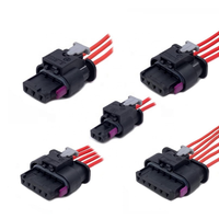 Kabel tembaga berwarna otomotif, 2/3/4/5/6 Pin colokan Terminal konektor Tyco AMP kawat otomatis untuk Sensor Mobil