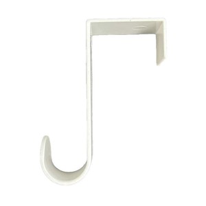 Over Door <b>Hook</b> White Single <b>Hook</b> 3.8Cm Width 8.5Cm Height <b>For</b> Coat And Cap Storage Behind Doors On <b>Walls</b> - Product Image 5