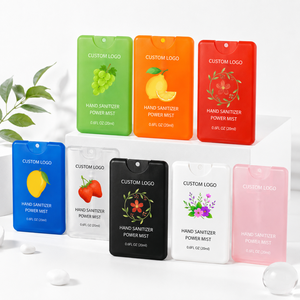Flacons de parfum en plastique avec pulvérisateur à brume fine pour emballage cosmétique, flacon pulvérisateur de type carte pour désinfectant pour les mains - Product Image 1