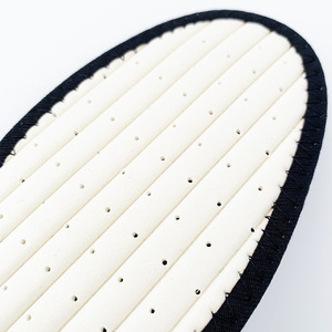 Solette traspiranti per scarpe nere da donna/uomo morbido ammortizzante da passeggio asciugamano strato di cotone in schiuma di lattice forato Comfort - Product Image 4