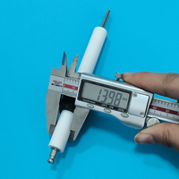 Electrodo de Encendido para Caldera de Cerámica, Sensor de Llama de Cerámica de Alúmina, Sonda de Alta Temperatura 1/2 NPT para Sistemas de Calefacción y Hornos