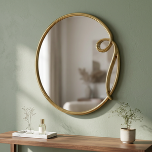 Juego de Espejos de Pared Modernos de Latón, Decorativos, con Marco Dorado, 4mm de Grosor, Rectangulares, Hechos a Mano, Sin Necesidad de Electricidad, para el Hogar - Product Image 1
