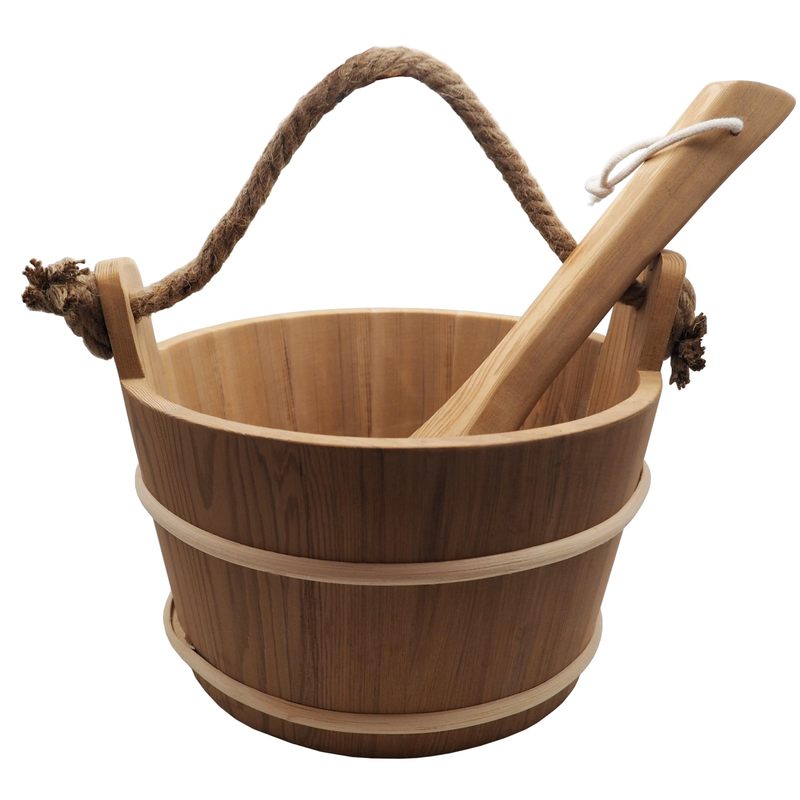 Hot Sale Wood Bucket Shower Sauna