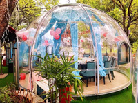 Tentes dôme de chambre étoilée à bulles Maison dôme à vue étoilée Maisons romantiques en plein air Tentes de luxe transparentes en polycarbonate