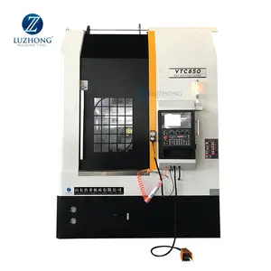 Tornio di precisione VTC850 cnc tornio 3 assi da tavolo tornio per metallo