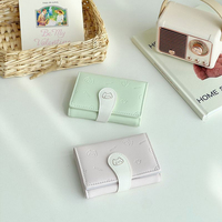Dompet Lipat Kompak Kulit PU Pendek Gaya Chic Trendi Terbaru untuk Wanita, Cocok untuk Penggunaan Sehari-hari, Kerja, dan Belanja