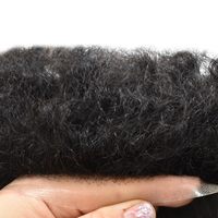 Perruques toupet en cheveux humains de 12 mm en gros, style afro bouclé/ondulé pour hommes, avec dentelle française respirante et durable, densité 110%-130%, cheveux indiens