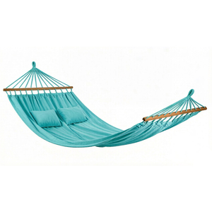 <span class=keywords><strong>Hamac</strong></span> double moderne de luxe <span class=keywords><strong>avec</strong></span> barres de maintien en bois et oreillers, éco-responsable, portable, pour l'intérieur et l'extérieur - Product Image 6