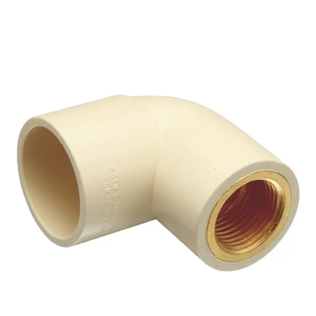 CPVC high quality export pipe fitting series brass threaded female elbow
