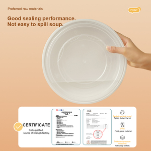 Teguan ภาชนะบรรจุอาหารเกรดสูงทำจาก <span class=keywords><strong>PP</strong></span> 70ออนซ์พร้อมฝาปิดไมโครเวฟและตู้แช่แข็งปลอดภัยสำหรับห่อก๋วยเตี๋ยวอาหารอย่างรวดเร็ว - Product Image 4