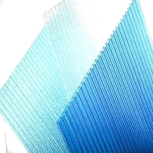 hot selling multi-wall polycarbonate hollow sheet and PC hollow panels green house twin wall hollow polycarbonate sheet