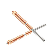 Accessoires pour imprimante 3D, filament durable 0,4 mm/1,75 mm, buse V3 Lingxi, alliage de cuivre argent + bronze, alliage de titane, utilisé pour K1 Max