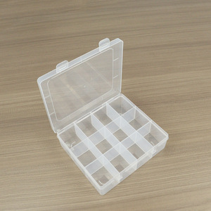 Transparent Plastic Storage <b>Box</b> 12 Compartment Rectangular For Jewelry Parts Fishing Gear Hardware Tools <b>Sewing</b> Kit - Product Image 3