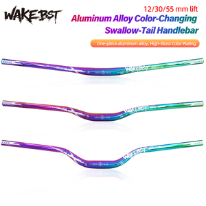 Manillares de Bicicleta en Forma de U, Color Arcoíris, 12mm/30mm/55mm/ Rise, Manillares de Bicicleta con Diseño de Cola de Golondrina - Product Image 1