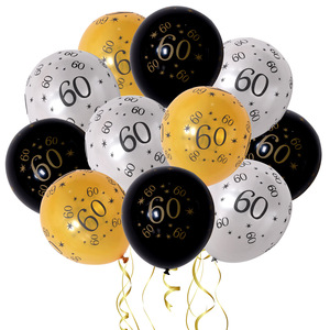 Globos de <span class=keywords><strong>Cumpleaños</strong></span> Brillantes de Papel Metálico, Autosellables, Calidad Helio, Forma de Número y Letra, para Decoración de Fiestas, Logotipo Personalizado - Product Image 1