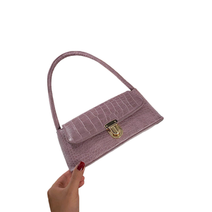 2025ใหม่กระเป๋าแฟชั่นสไตล์เกาหลีสำหรับผู้หญิงกระเป๋าสะพายไหล่ล็อควัสดุ PU กระเป๋าถือผู้หญิงอเนกประสงค์กระเป๋าใต้วงแขนสำหรับผู้หญิงขายส่ง - Product Image 6