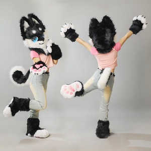 Fursuit réaliste en similicuir pour femme, corps entier, avec tête, mains, pattes, queue et pieds, idéal pour Halloween et les conventions <span class=keywords><strong>de</strong></span> cosplay - Product Image 2