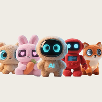 Poupée Compagnon en Peluche IA Personnalisée, Jouet Intelligent IA Chatbot DeepSeek OEM/ODM, Figurine Robot Parlant à Voix Haute avec Grand Modèle GPT