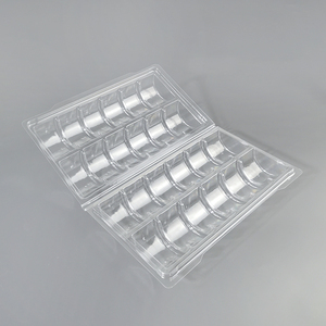 Hộp bao bì nhựa dùng một lần cho Macarons có sẵn trong khay bánh quy 3/6/12 lưới có nắp làm bằng vật nuôi trong suốt - Product Image 5