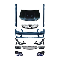 Kits de pare-chocs avant et arrière pour voiture W204, look agressif, style C63, kits de carrosserie complets pour Mercedes Benz W204 2008-2010, style AMG