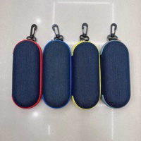 Denim Oxford nylon tissu fermeture éclair fermer vr boîte à lunettes étui à lunettes personnalisé eva emballage Logo personnalisé