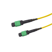 Grosir MTP SM APC 12 Core Fiber Optic Connector Parts untuk kabel bulat 3.0mm