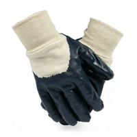 Gants de travail de sécurité anti-coupure en HPPE gris avec revêtement en mousse de nitrile respirant, personnalisables avec logo, résistance au couteau niveau 5, couleur noire